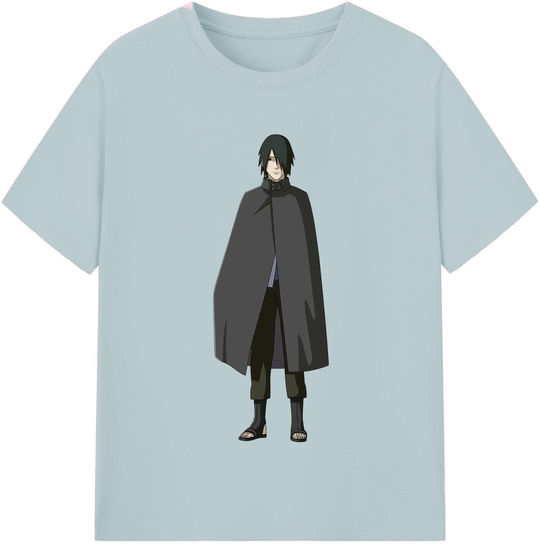 （画像用） NARUTO -ナルト- うちは サスケ Uchiha Sasuke 綿100％半袖Tシャツ（フロントプリント）